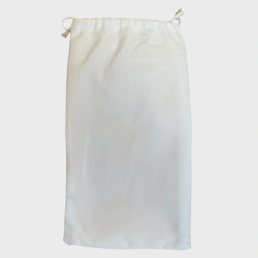 Tory Burch Wallet Dust Bag White Drawstring Storage Pouch